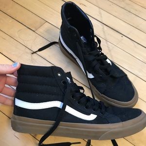 Vans Sk8-Hi slims, Black/white, W9/ M7.5